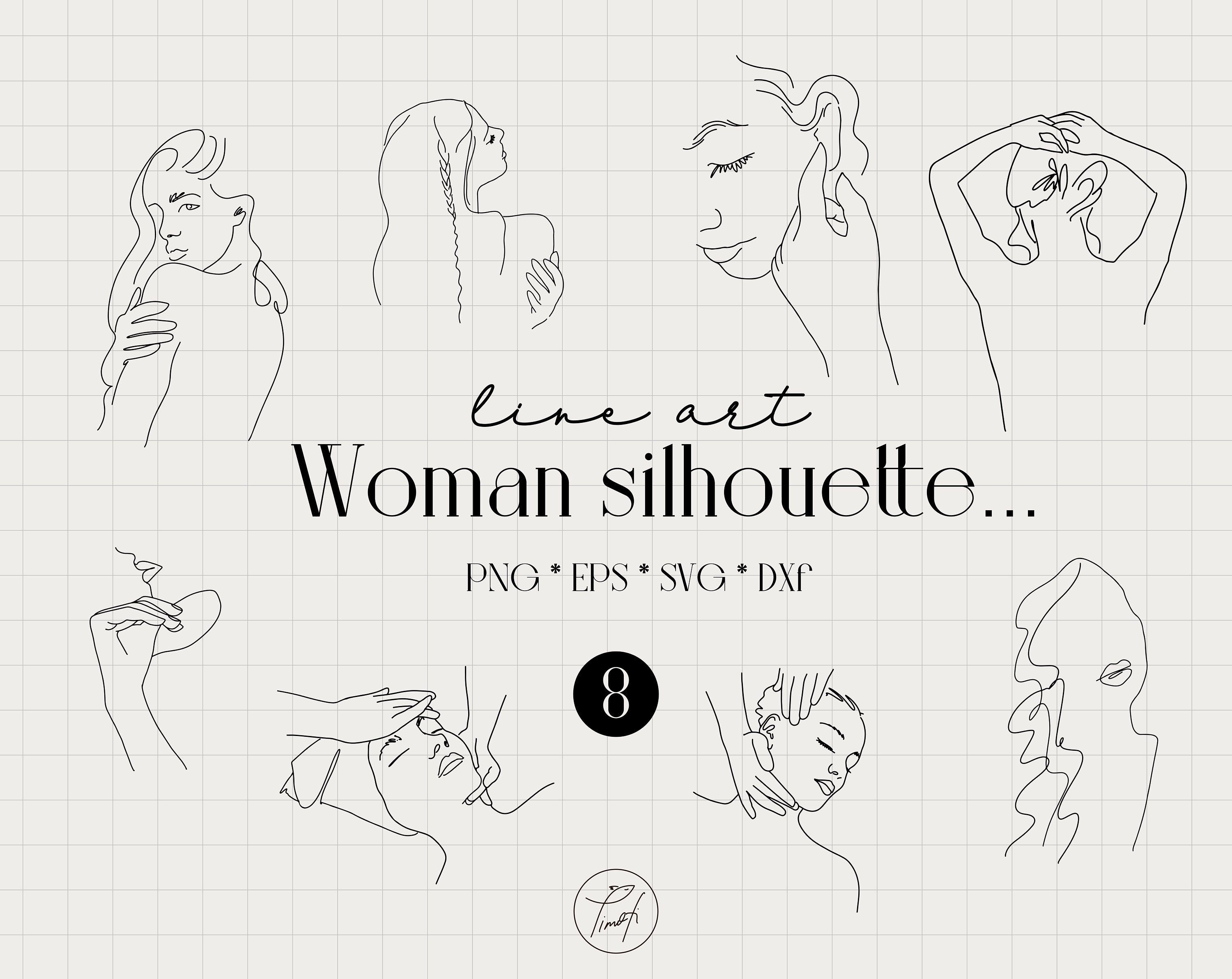 Download Line Art Face Svg Hand Drawn Line Svg One Line Drawing Etsy