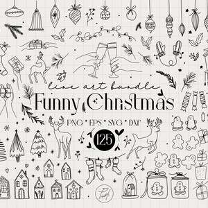 Lustige Weihnachten Bundle svg, Rentier svg, Winter svg beliebte svg-Dateien für Cricut, Schnee svg kommerzielle Lizenz Png, Eps, Dxf