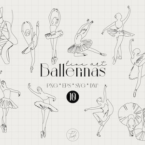 Ballerina silhouet SVG lijntekeningen lichaam, danser lijntekeningen afdrukken, lijntekeningen vrouw populaire SVG-bestanden voor cricut, commerciële licentie Png, Eps, Dxf