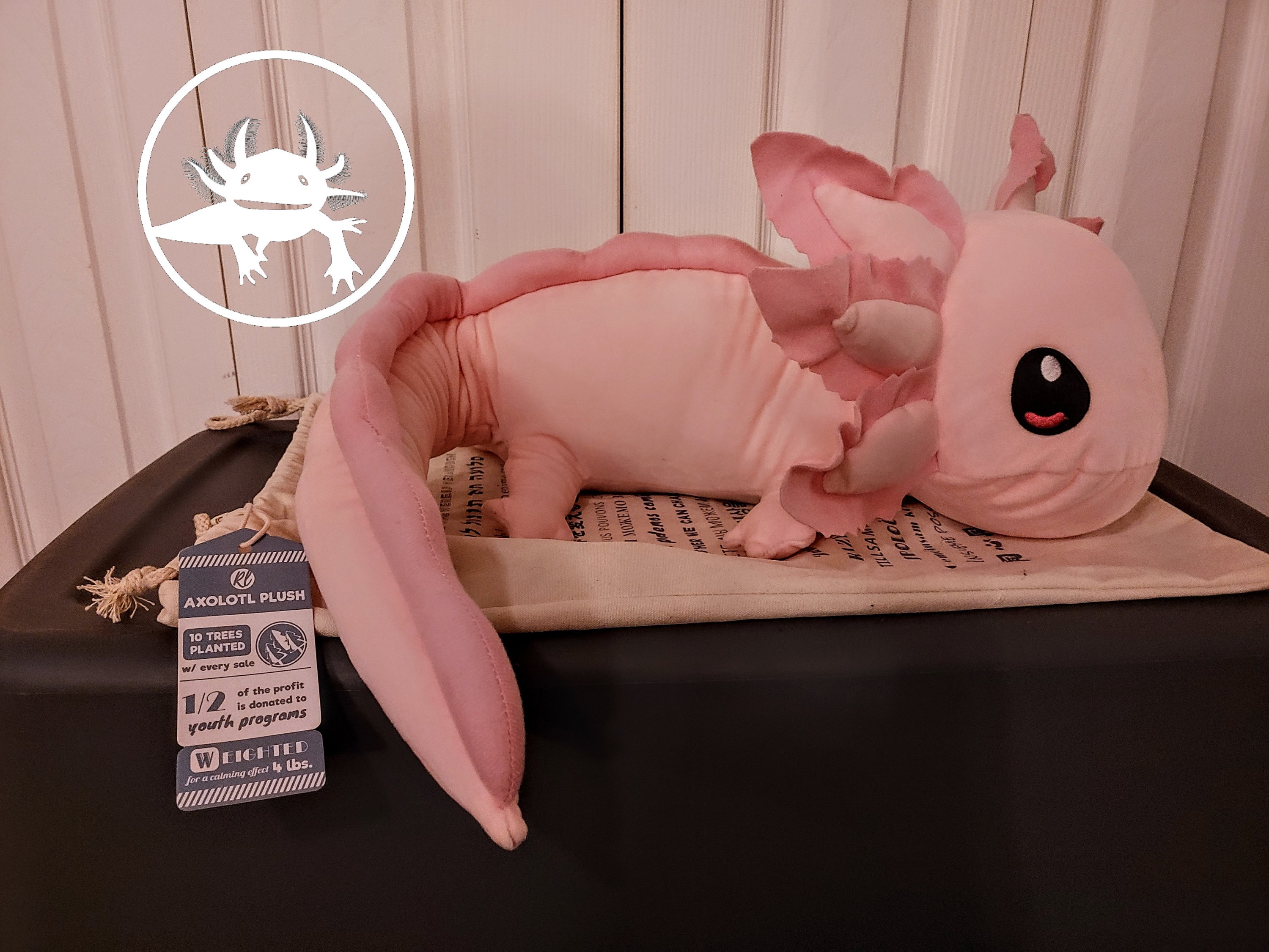 Axolotl SUPER Large Plushie. A Big 26 Long and weighs 4 Etsy