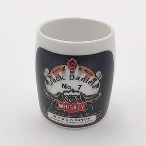 Jack Daniels Whiskey Shot Glass No. 7 Medicinal Distillery Barware Collectable