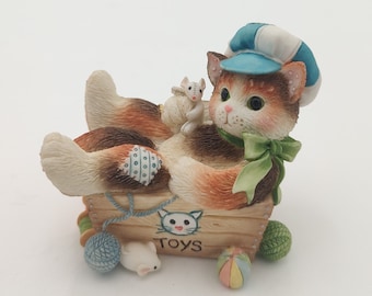 Calico Kittens Cat Figurine “Always Paws For Playtime” Enesco Priscilla Hillman