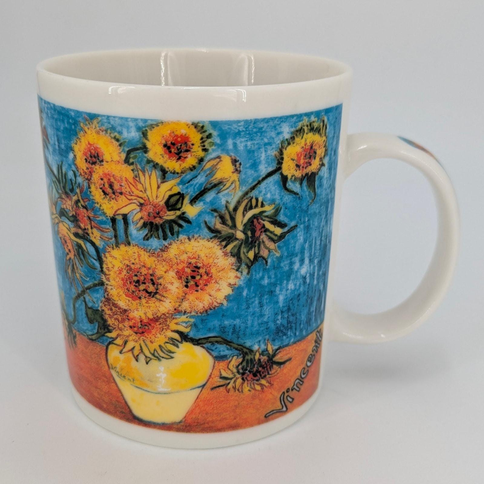 Van Gogh Sunflowers Mug Coffee Tea Hot Beverage Cup Impressionist Art J Burrows