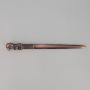 Merlion Brieföffner Metall VTG Singapur Bronze Farbe 8 &quot;Merlion Löwe Maskottchen