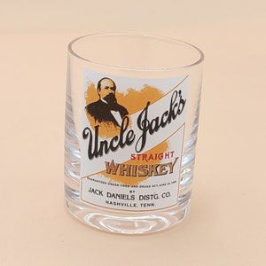 Jack Daniels Whiskey Shot Glass Uncle Jacks Straight Distillery Barware Alcohol Liquor Collectable