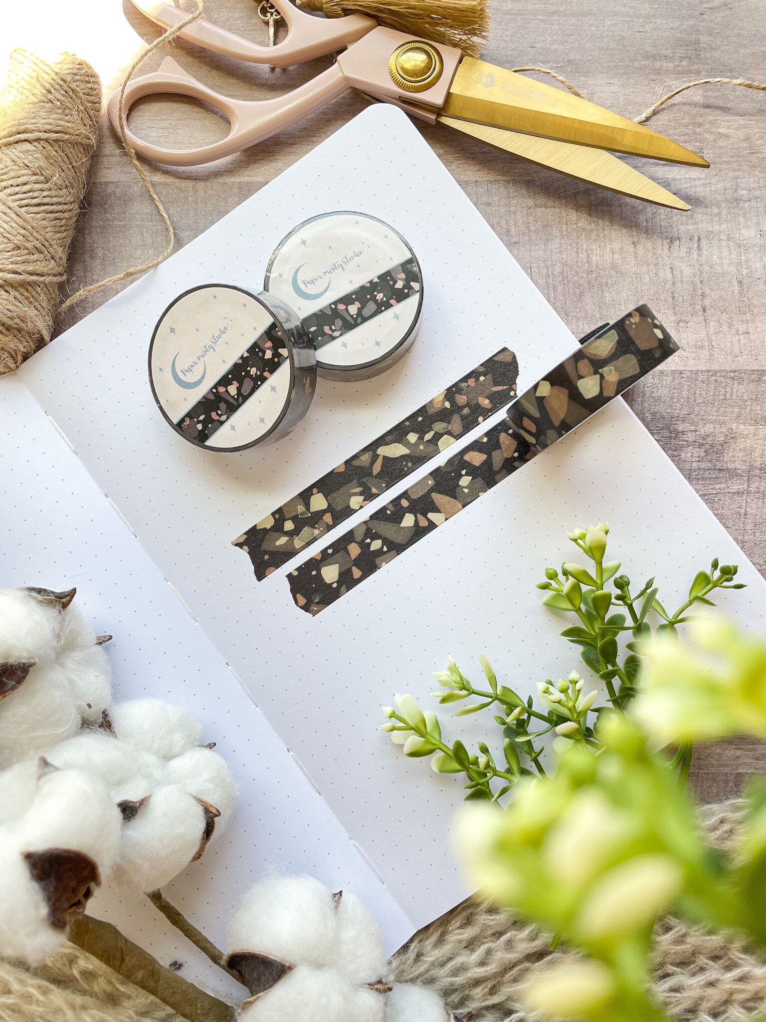 Marmoreal Watercolor Terrazzo Washi Tape, Bujo Washi Tape, Planner Wa…
