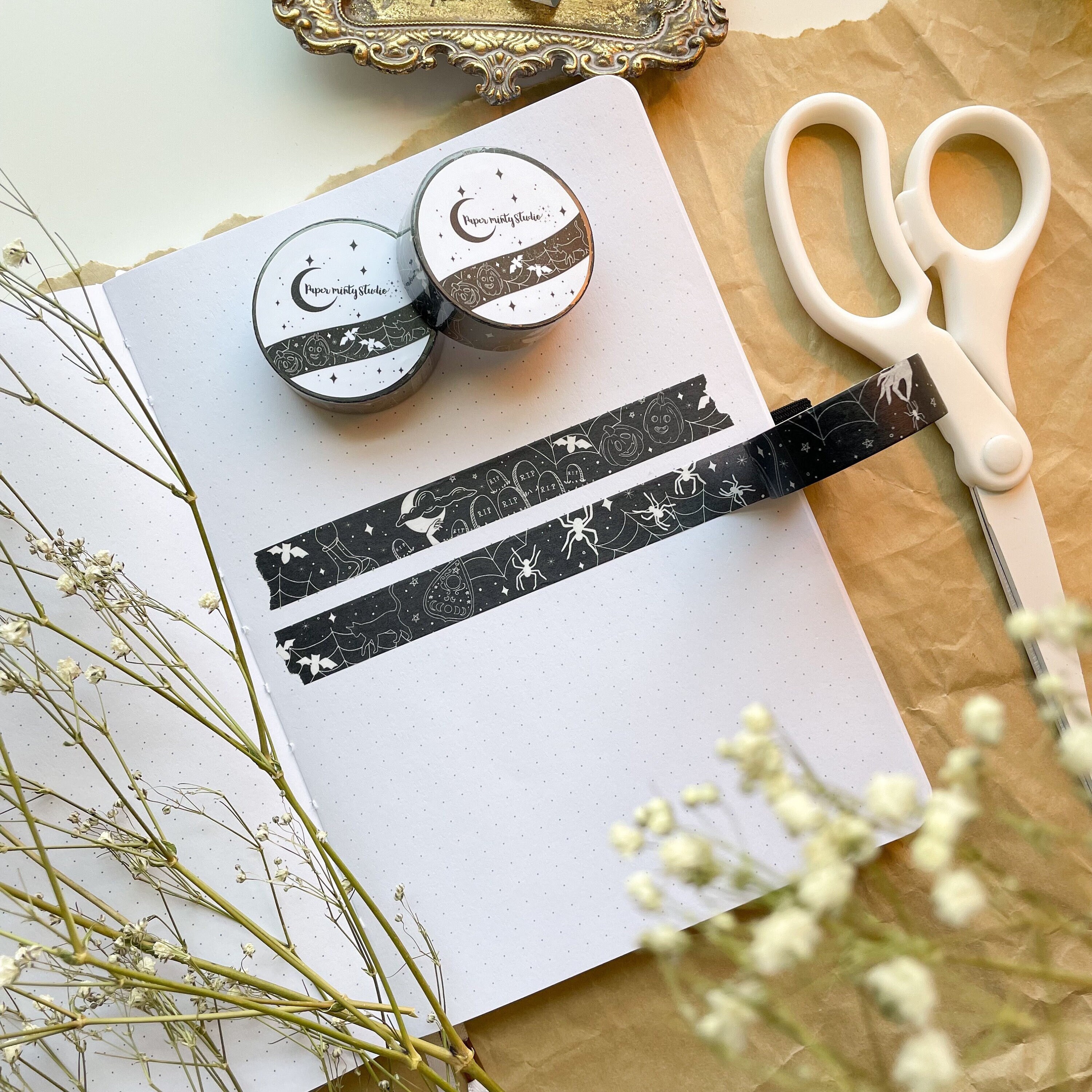 Halloween Washi Tape, Bujo Washi Tape, Planner Washi Tape, Bullet Jou…