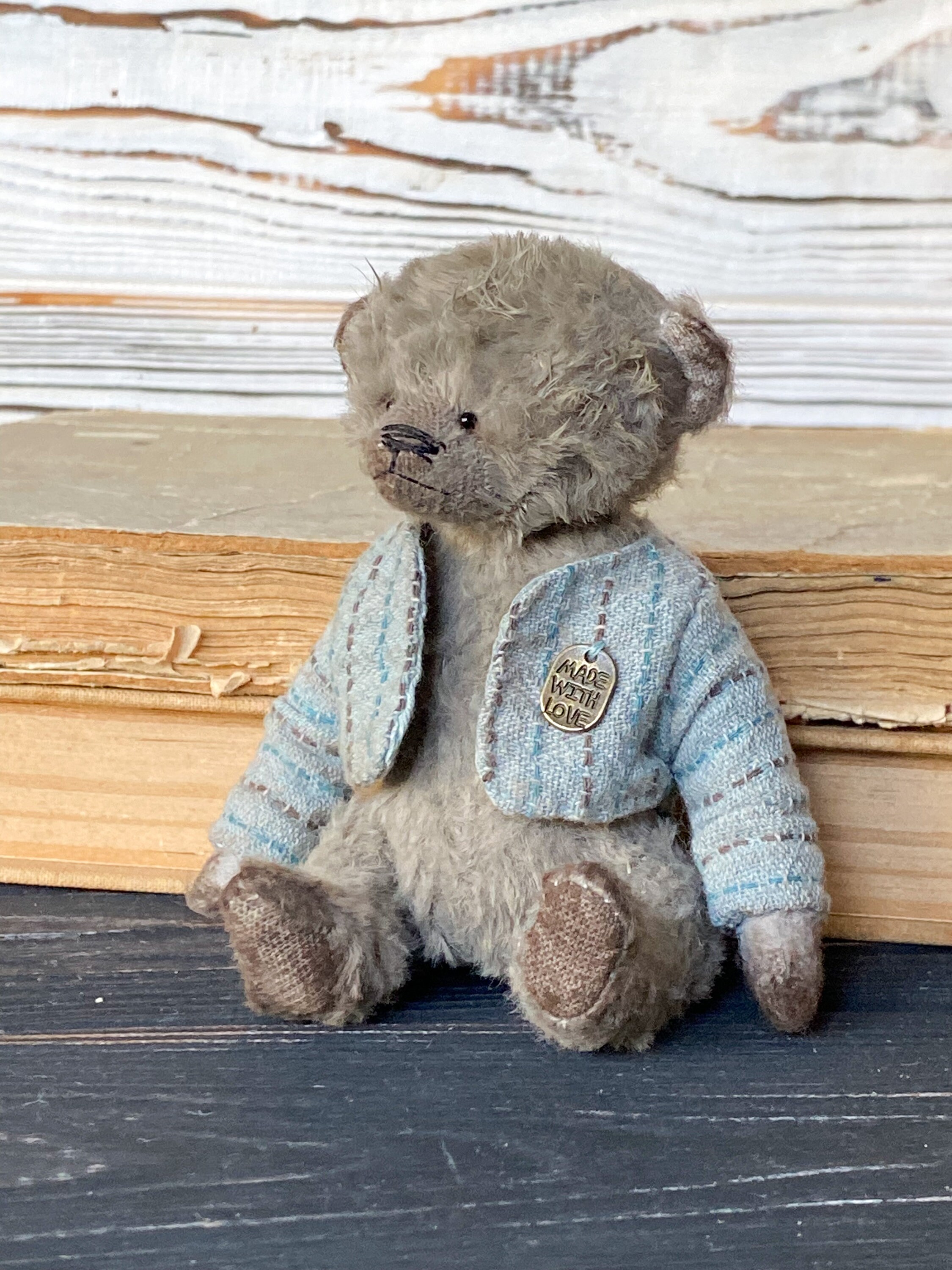 Handmade Teddy Bears, Miniature Teddy Bears Collectible, Gift for Her