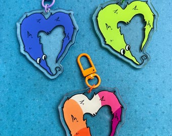 Worm on a String Keychain