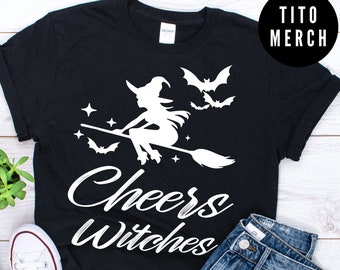 cheers witches shirt, Women Halloween shirt, basic witch shirt, Halloween gift