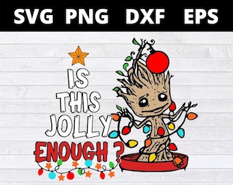 Is This Jolly Enough Svg - Etsy