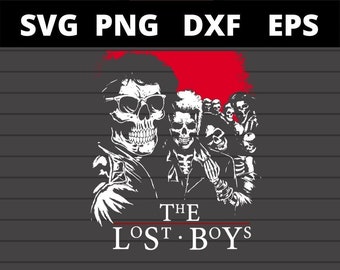 Archivos SVG de Halloween de la película de terror clásica de los 80, Los Chicos Perdidos, para Cricut