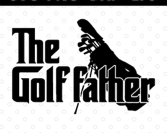 De golf vader grappige golfer golfliefhebbers vaderdag svg-bestanden voor de cricut