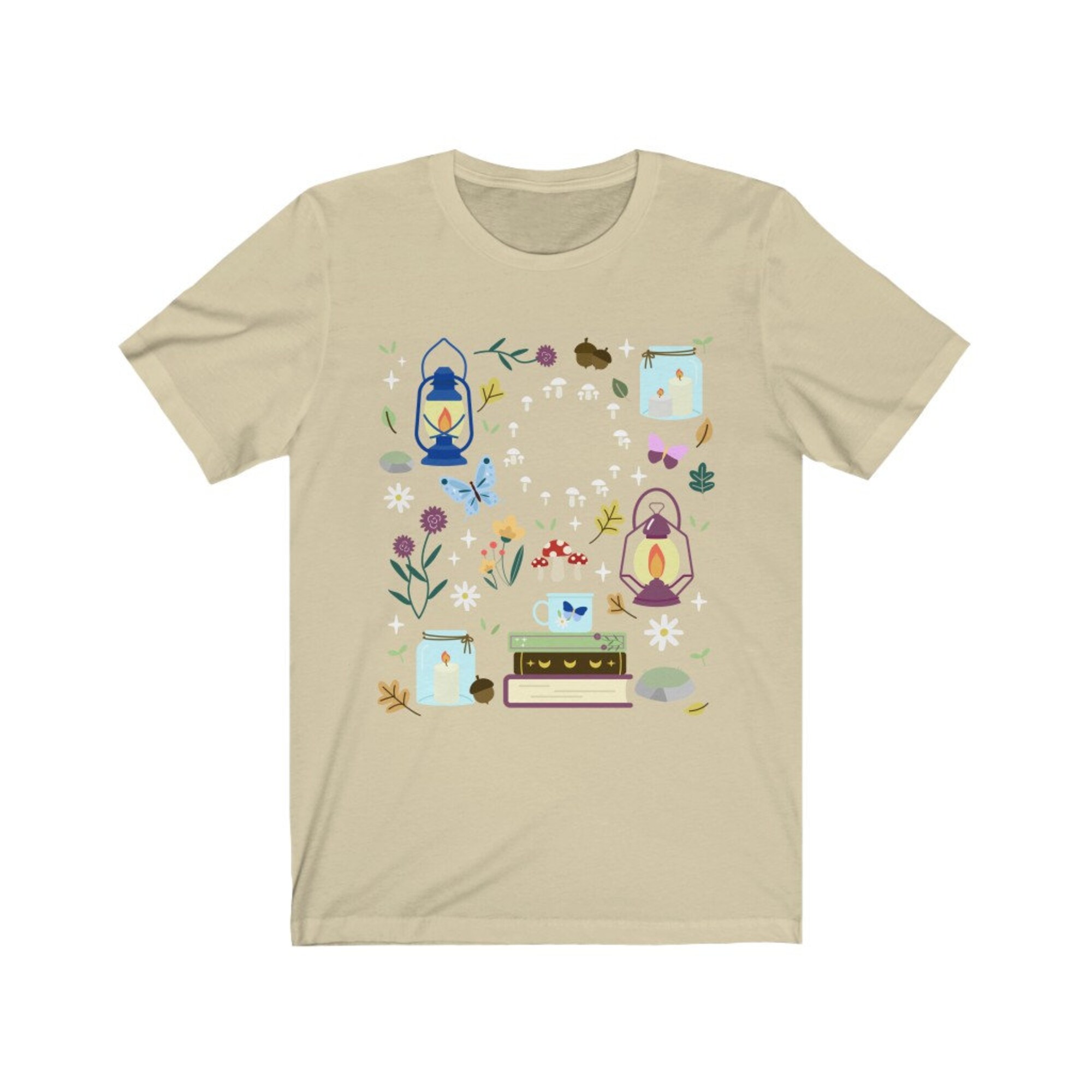Cottage Lantern Shirt, Cottagecore Tshirt, Dark Academia Shirt, Cottage Core Shirt
