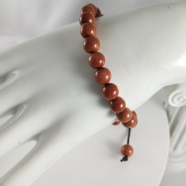 Goldstone Knotted Bracelet | Gemstone Jewelry