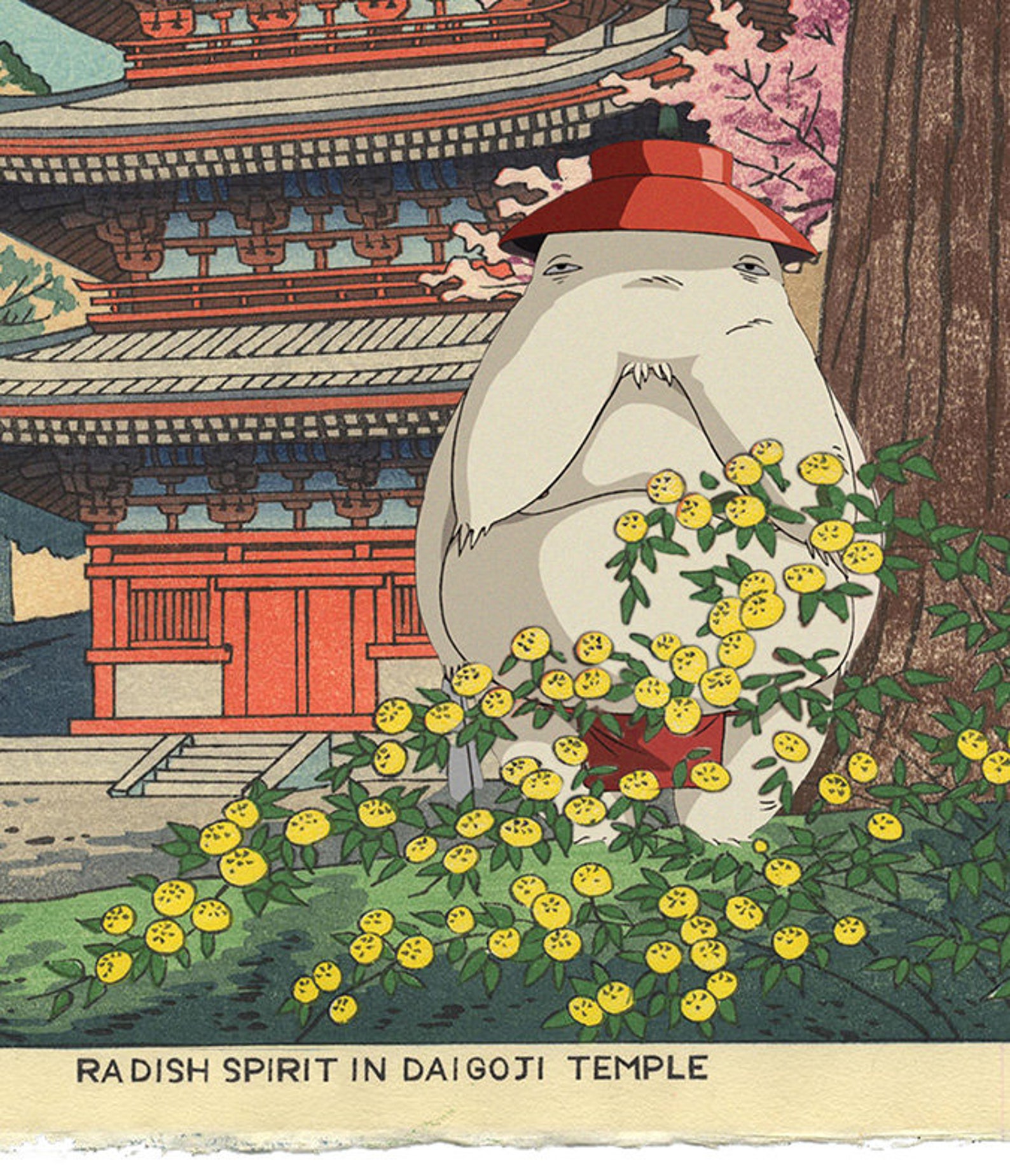 Radish Spirit Spirited Away Japanese Print Studio Ghibli Etsy