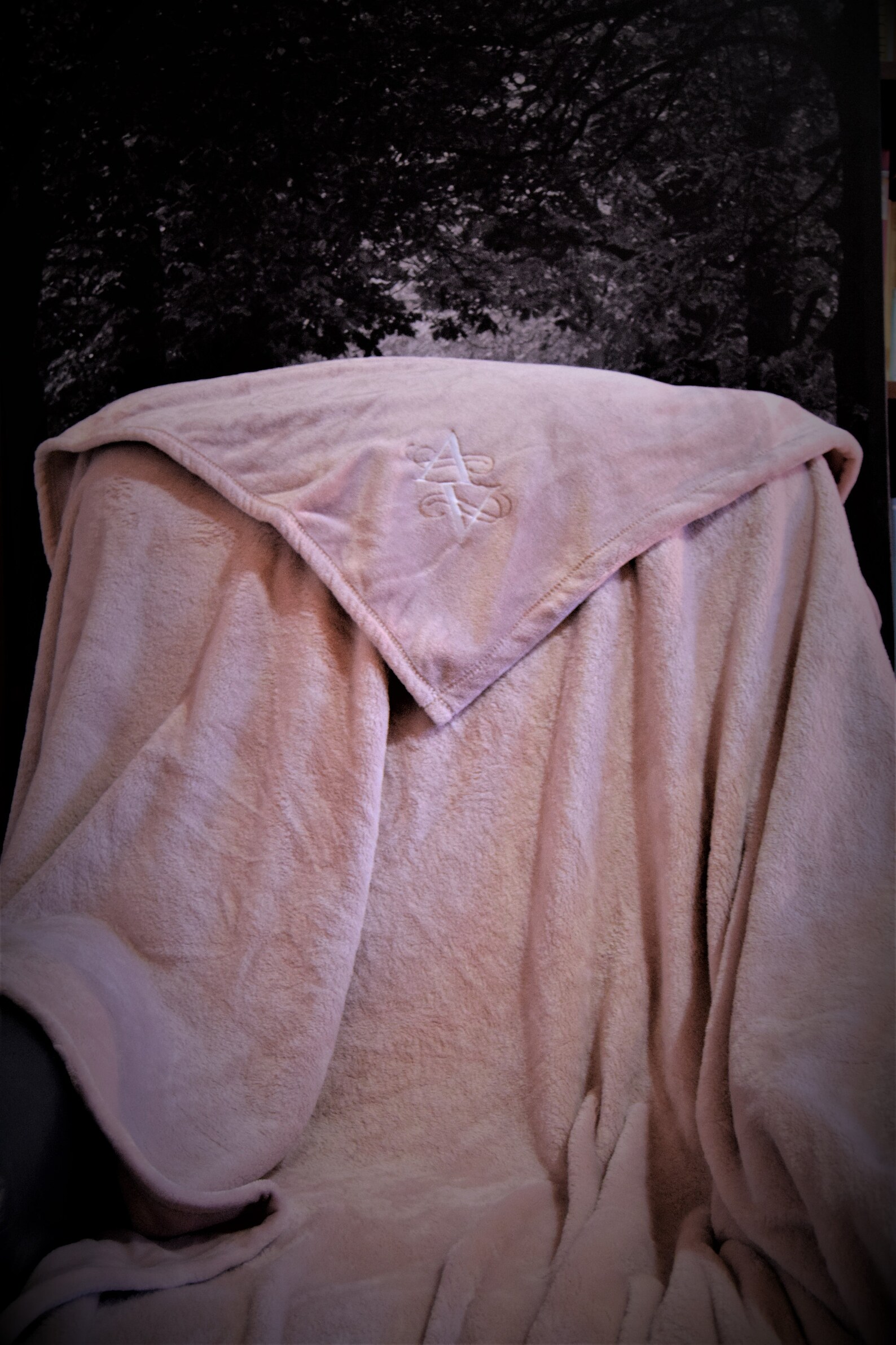 Dusty Rose Throw Blanket Etsy