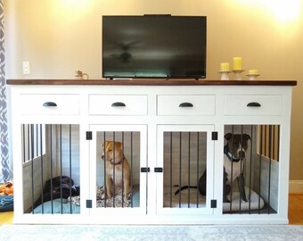 Dog Crate Furniture Etsy