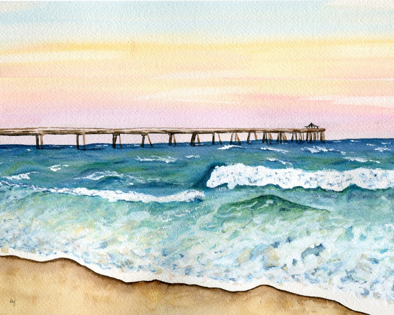 Florida Sunset, watercolor print