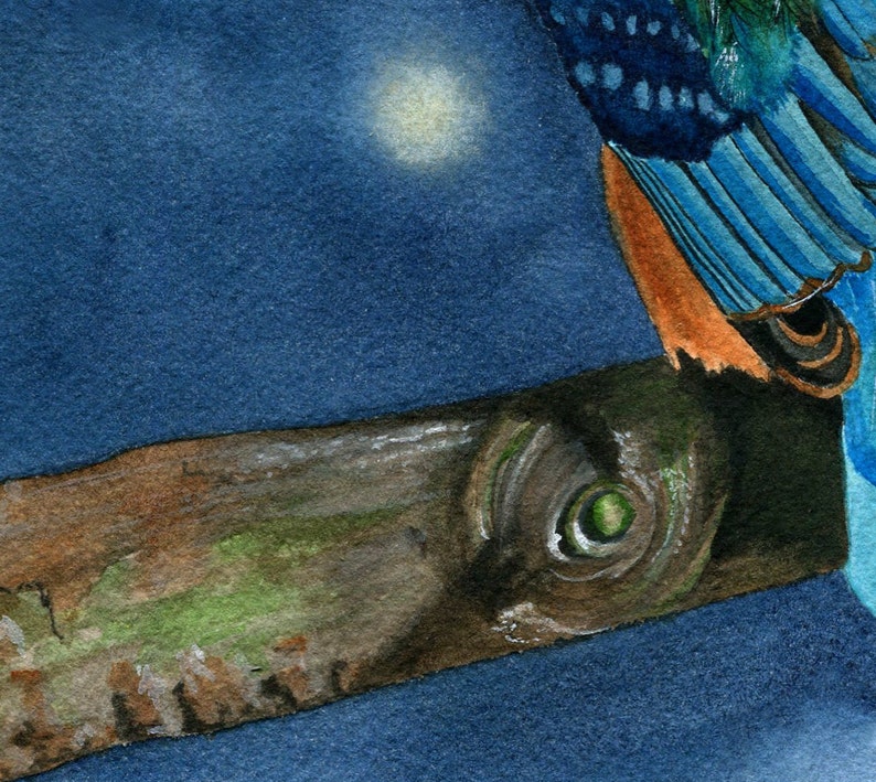 Kingfisher Watercolor Print image 2