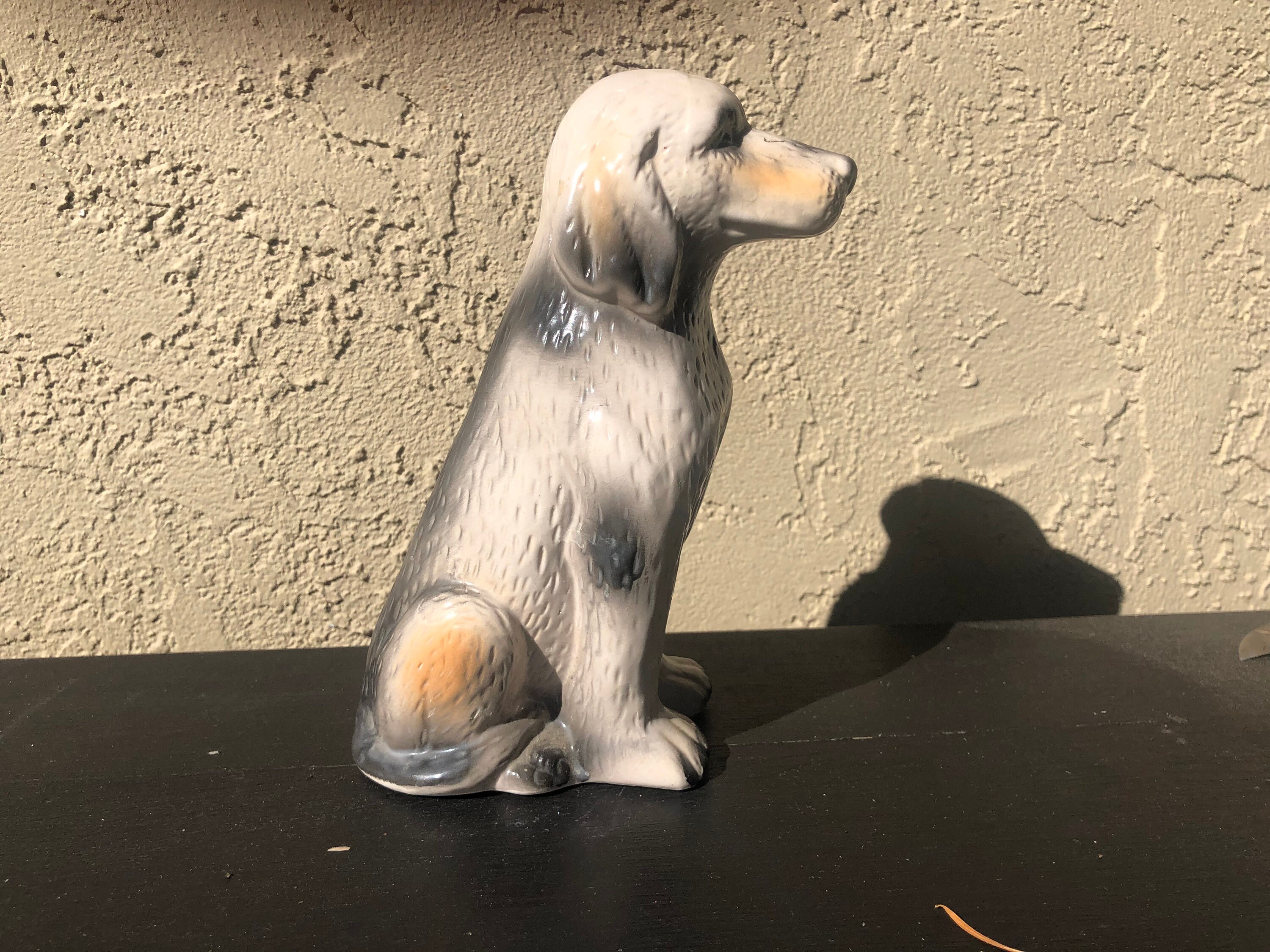 Estatuilla vintage de perro de cerámica perro de cerámica Etsy