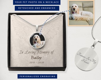Bereavement Gift, Pet Loss Necklace, Dog Sympathy Gift, Personalized Pet Memorial Jewelry, Pet Remembrance, Personalized Pet Jewelry