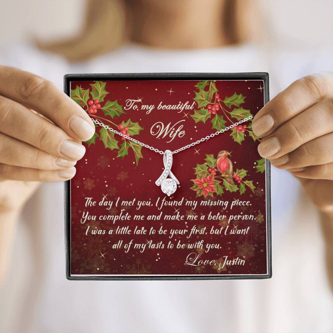 30th Birthday Necklace For Wife Personalized Birthday Gift