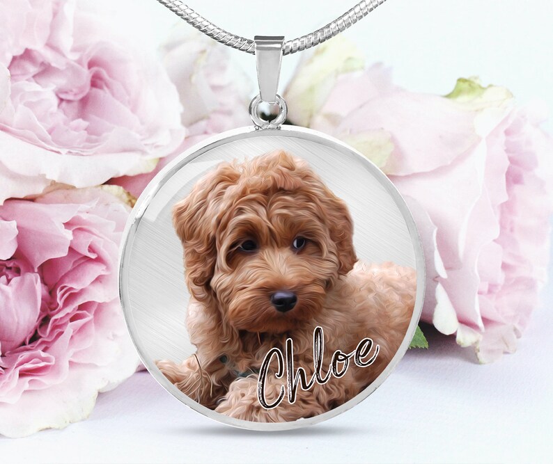 Personalized Pet Jewelry Pet Photo Necklace Dog Mom Jewelry Etsy Australia