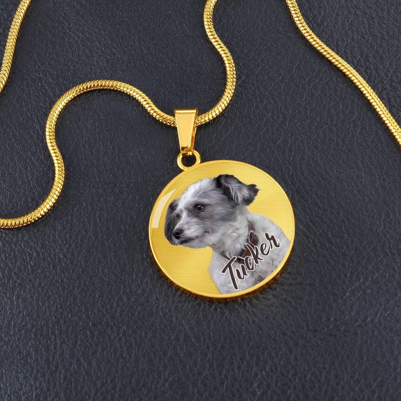 Personalized Pet Jewelry Pet Photo Necklace Dog Mom Jewelry Etsy