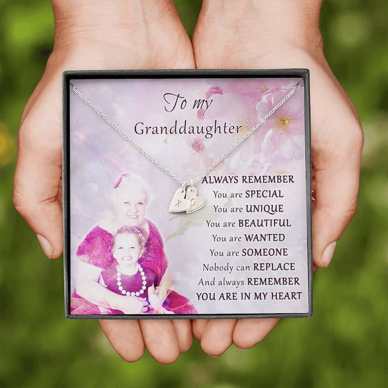 Granddaughter Gifts Granddaughter Necklace Personalized Gift Etsy
