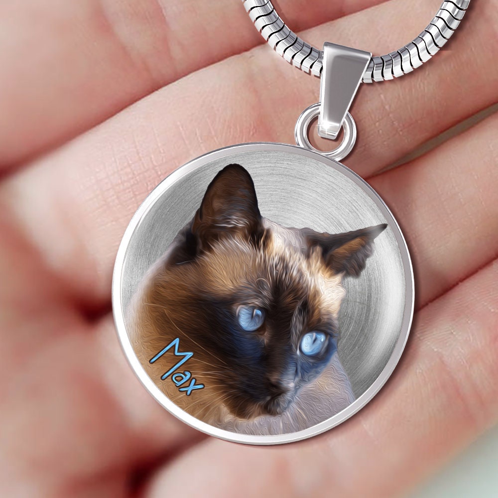 Personalized Pet Jewelry Pet Photo Necklace Dog Mom Jewelry Etsy