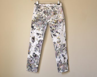 Tie Dye Jeans; Paige brand, Kylie Crop, Size 27x27 (women's size 4)