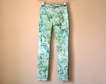 Tie Dye Jeans; 7 For All Mankind; Size 24" (us size 0)