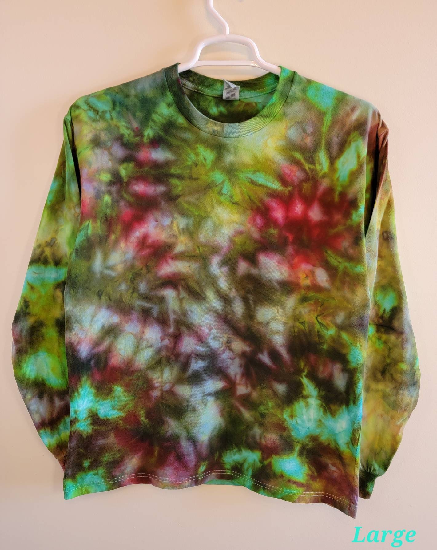 large tie dye shirt