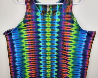 Authentic Tie Dye Tank Top, Hand-dyed Shirt, 3XL
