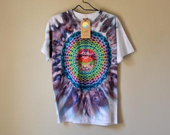 Hand-dyed Mandala T-shirt, Authentic Tie-dye