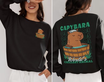 Capybara Sweatshirt, Capybara Shirt, Capybara World's Chillest Animal Sweatshirt, Rodent Capybara Lover Sweatshirt, Gift For Capybara Lover