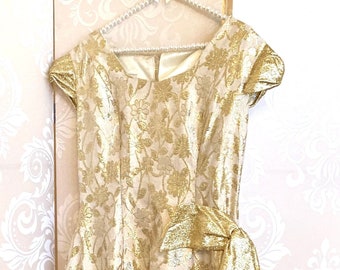 Regal gold 50s ball gown