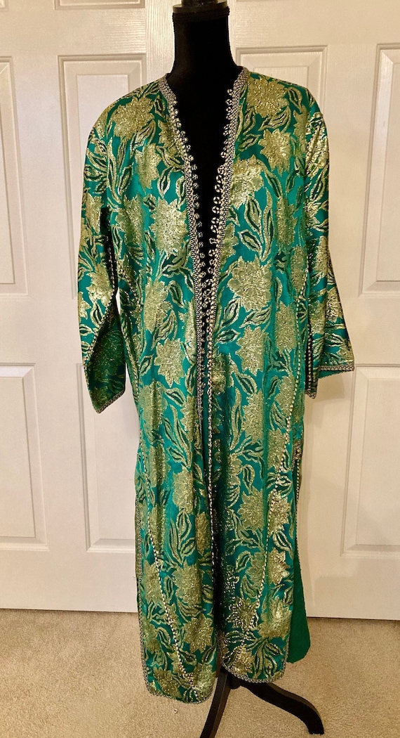 Stunning 60 s gold and green coat