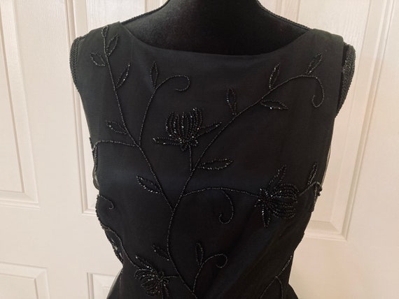 90s does 50s vintage black circle dress - image 1