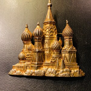 St. Basils Cathedral Brooch,  signed by JJ