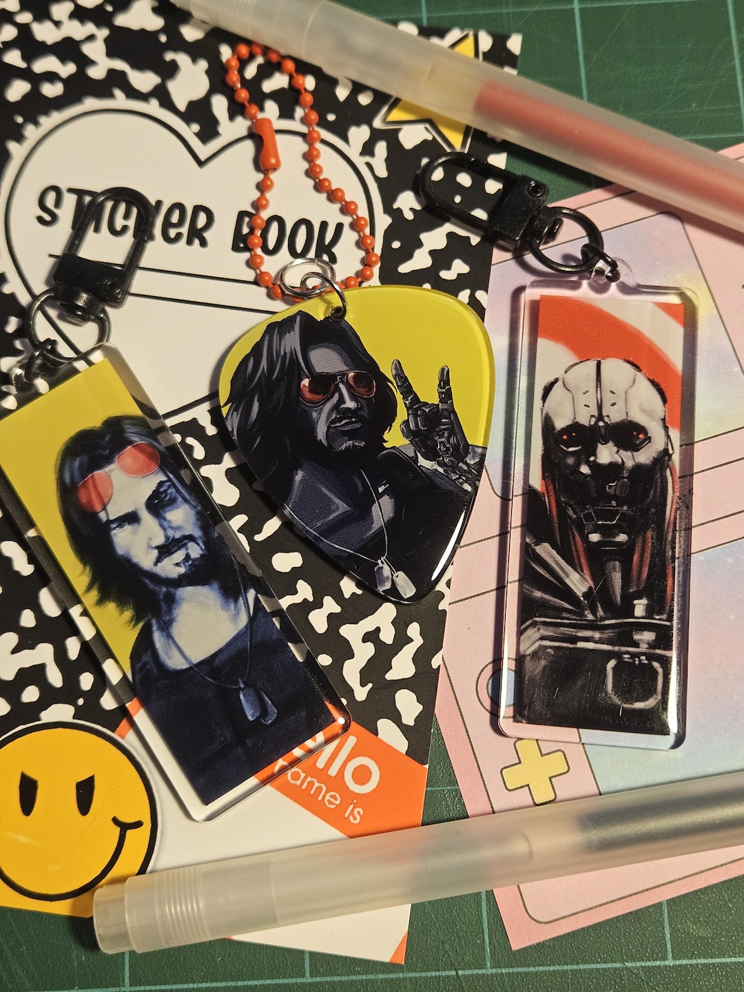 Cyberpunk Acrylic Keychains - Etsy