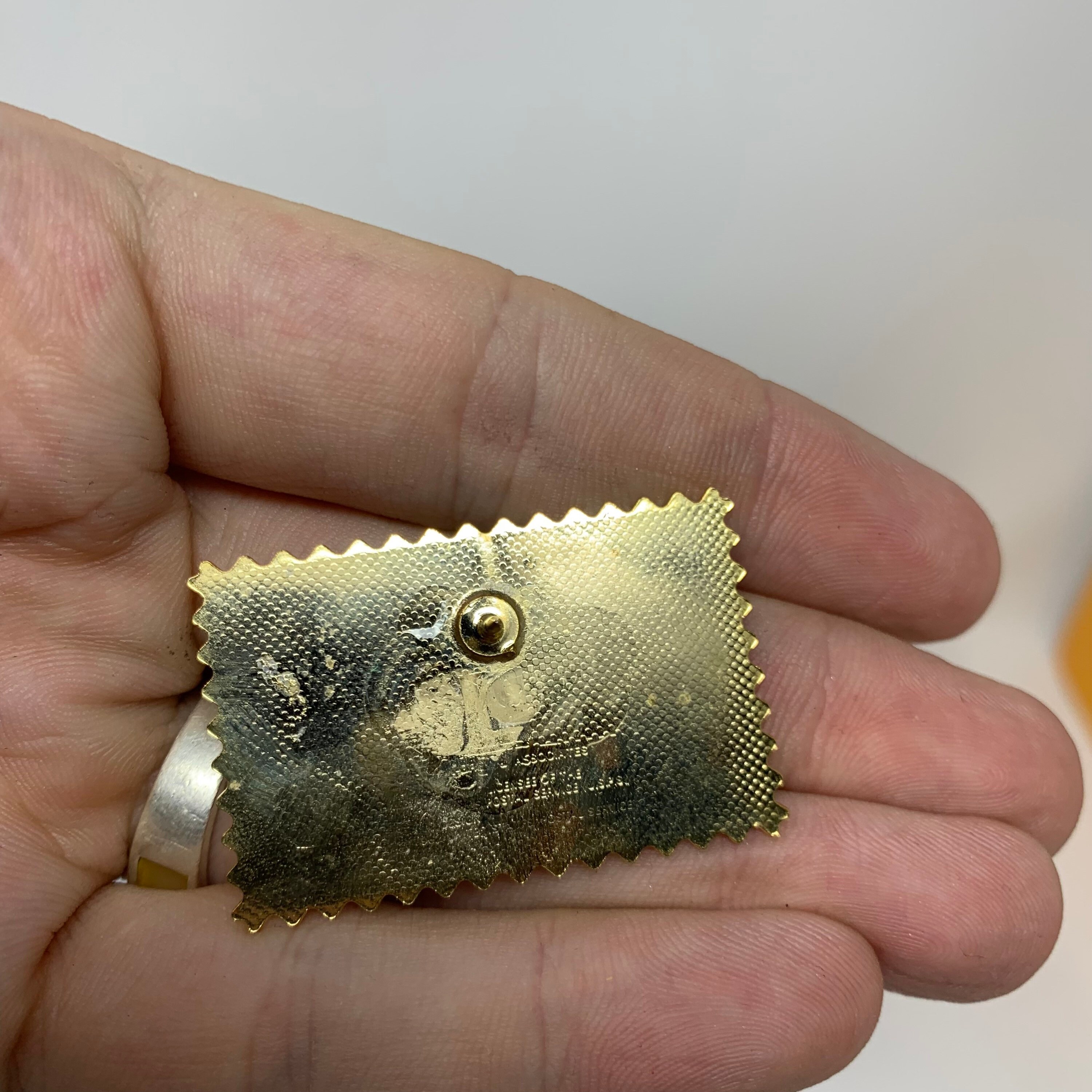 Vintage US Post Office LOVE Stamp Pin Floral Plants Flowers Etsy