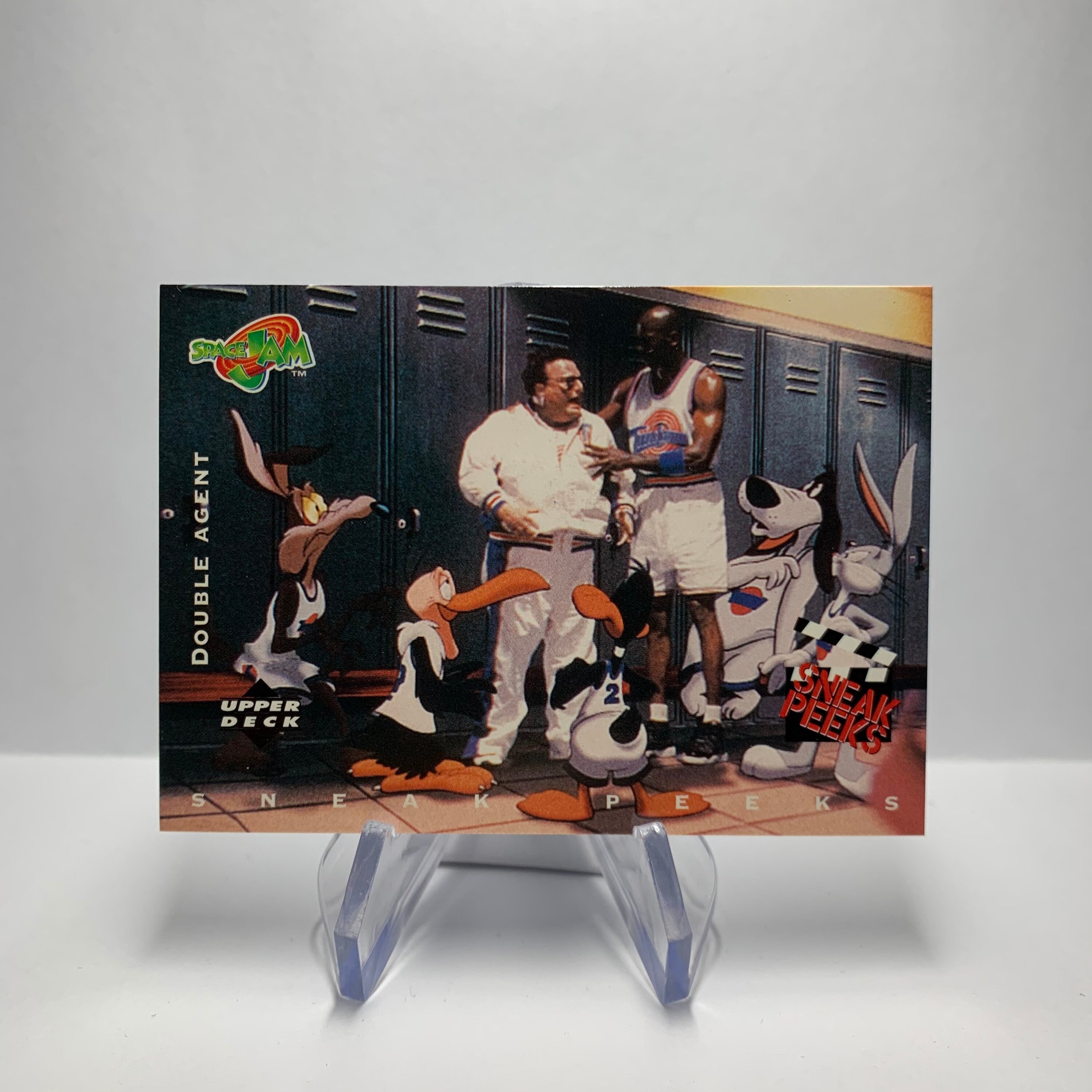 Vtg 1996 Upper Deck Space Jam Michael Jordan Card 54 Double Etsy
