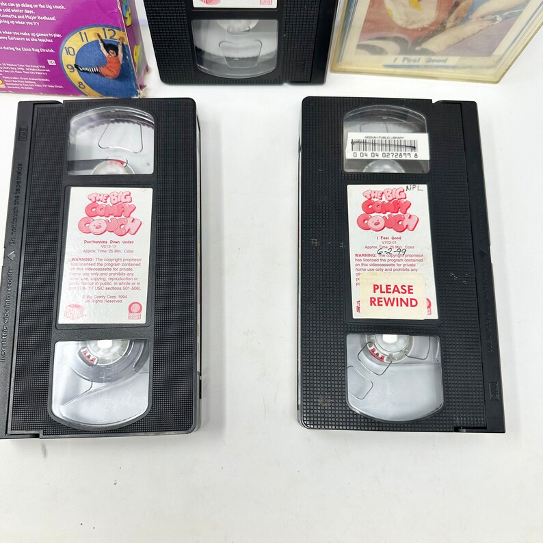 Vintage Big Comfy Couch VHS Lot 3 Dustbunnies Wiggle Feel Good See