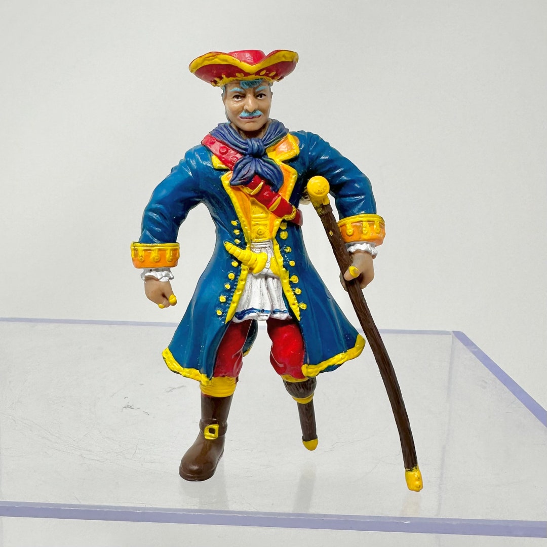 Vintage Pirate Peg Leg Action Figure Ship Captain Toy Etsy