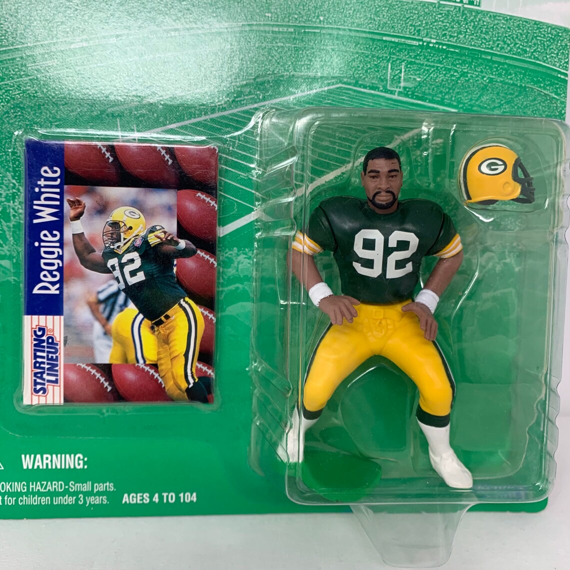 NFL Starting Lineup Football Toy Figurine Headliners Reggie Etsy