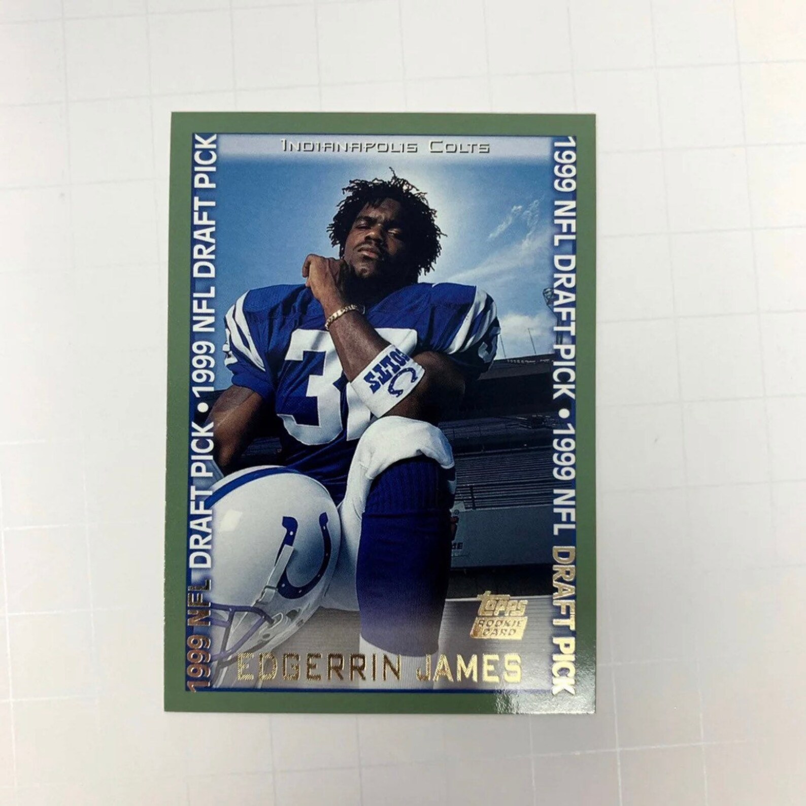 Vintage 1999 Topps Rookie Card Edgerrin James Indianapolis | Etsy