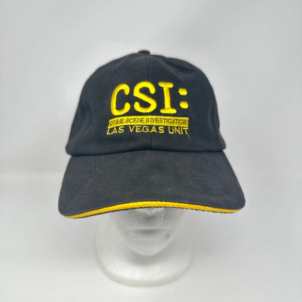 Vintage CSI Crime Scene Las Vegas Unit Tv Show Strapback Hat