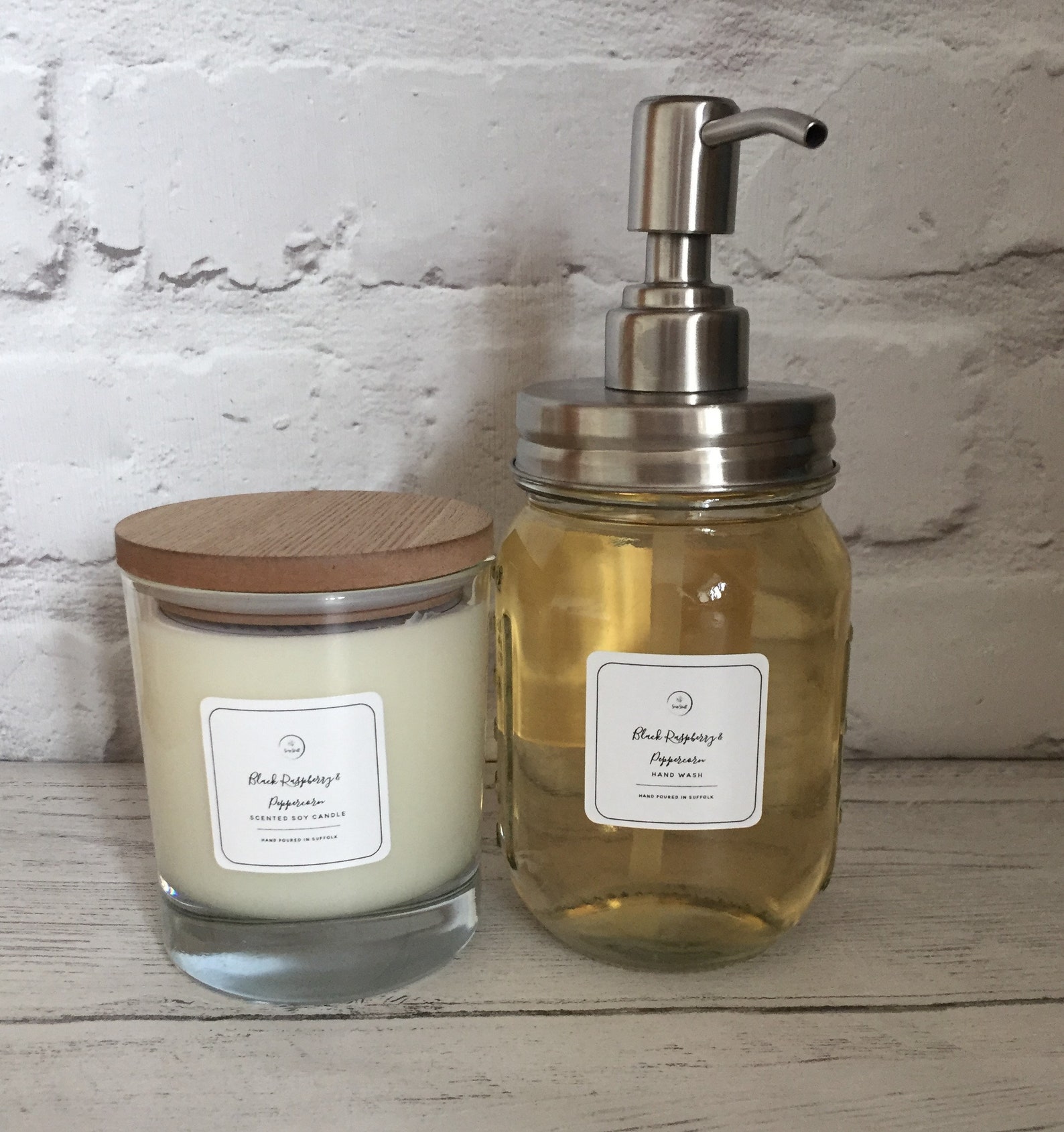 Soap and Candle Gift Set Black Raspberry & Peppercorn Etsy